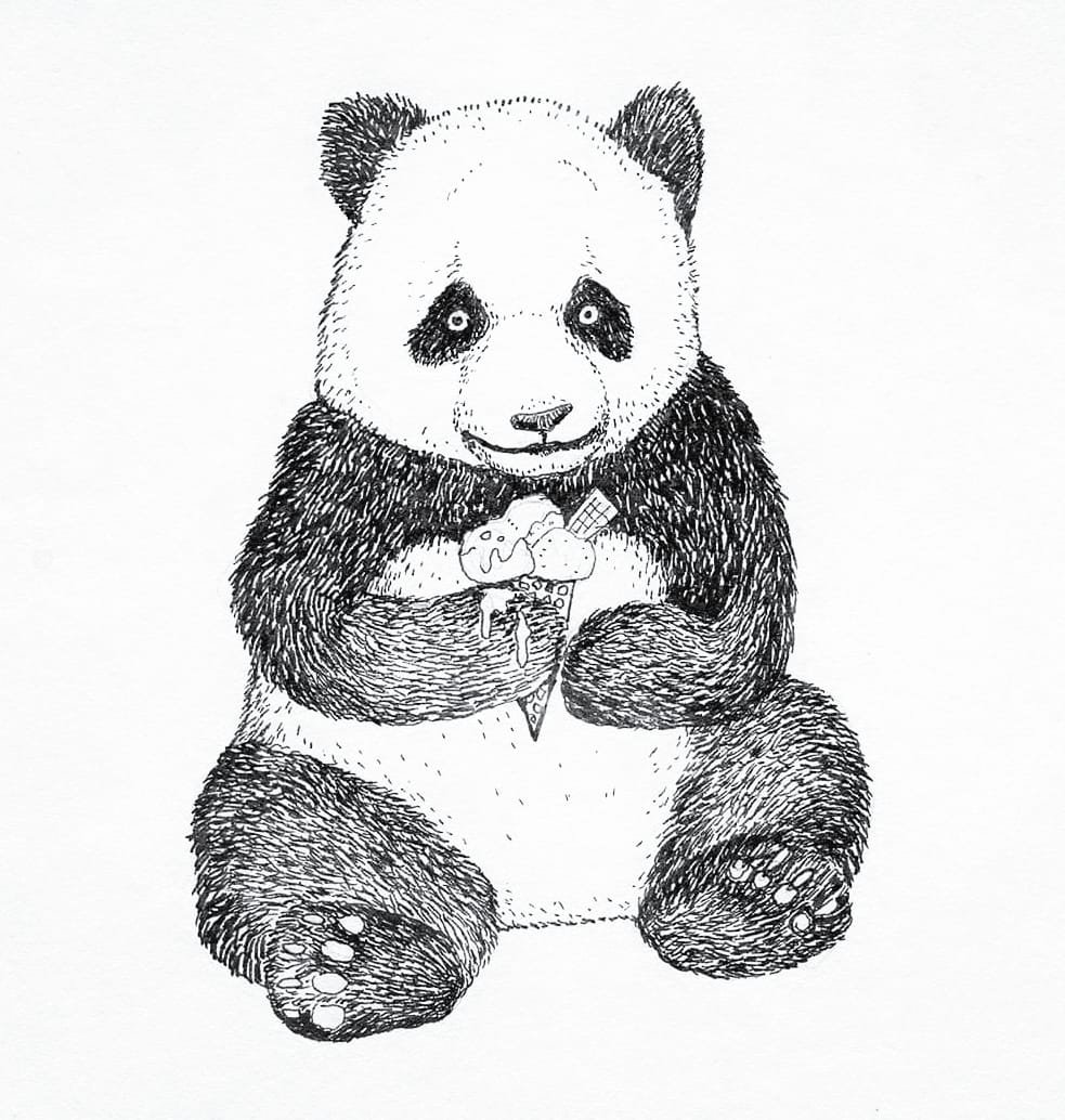 Just a cute panda by Lemur3817 on deviantART | Panda drawing, Cute panda  drawing, Panda sketch