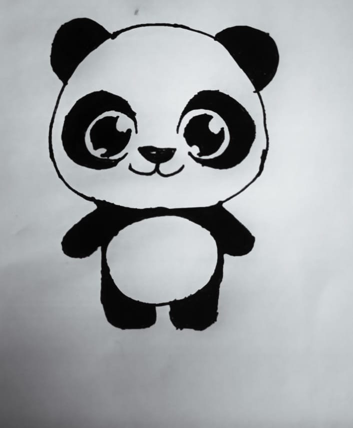 Cute panda drawing #art #artist #drawing #easy #panda #reels | Instagram