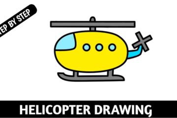 Helicopter drawing step by step