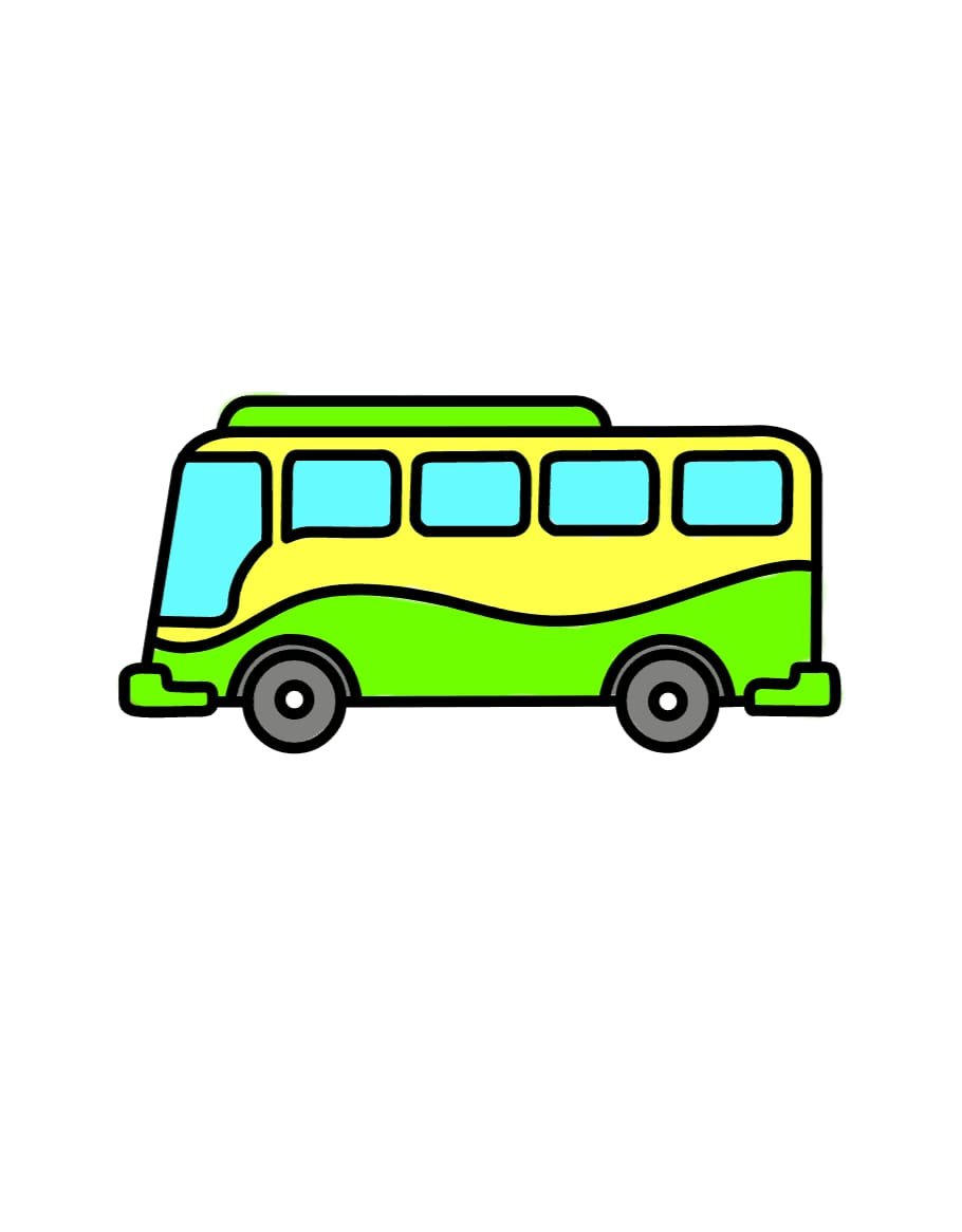 School Bus Drawing coloring page - Download, Print or Color Online for Free