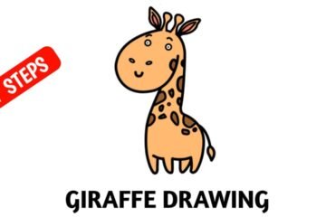 cartoon giraffe drawing