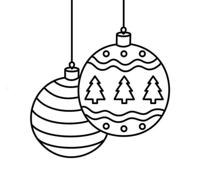 chrismas ball sketch