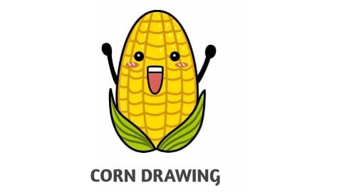 corn drawing easy