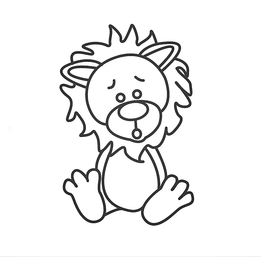 How to Draw a Lion Face for Kids (Animal Faces for Kids) Step by Step |  DrawingTutorials101.com