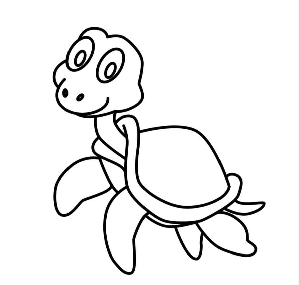 cute turtle drawing