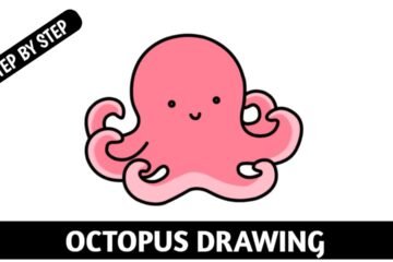 easy octopus drawing