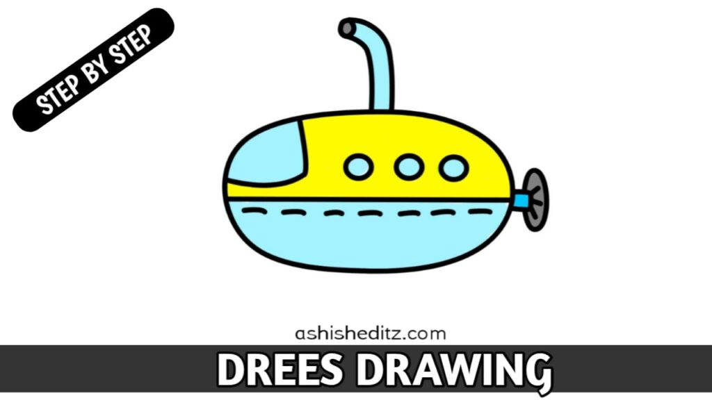 how to draw submaring