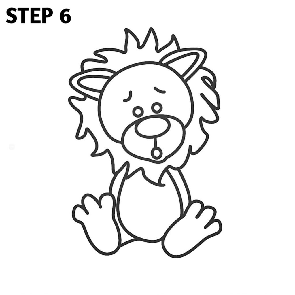 How to Draw a Lion for Kids Tutorial and Lion Coloring Page | Art drawings  for kids, Kids art projects, Lion coloring pages
