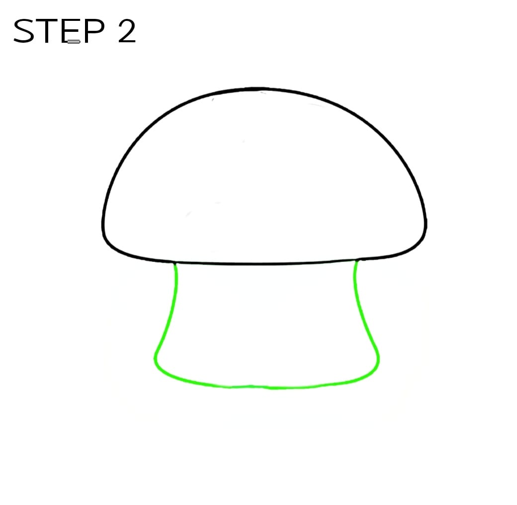 How to mushroom house drawing step by step