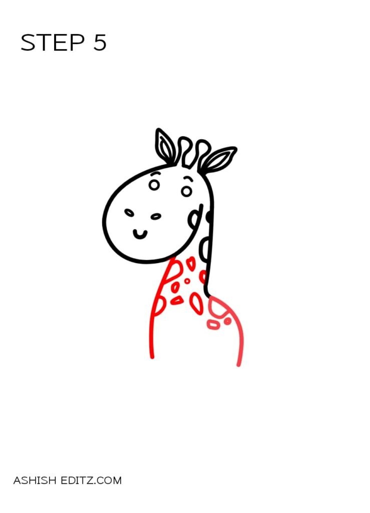 How to draw a giraffe head | Easy Drawings - YouTube