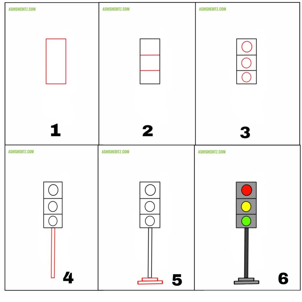 Traffic light follow the rules of the road rules for pedestrians vector  illustration isolated on white background  CanStock