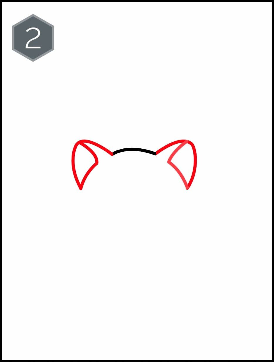 Cute Cat drawing easy || [only 5 easy step draw ] Tutorial