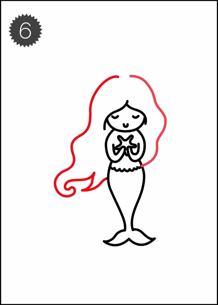 How to Draw a Mermaid StepbyStep Kids Tutorial  FeltMagnet