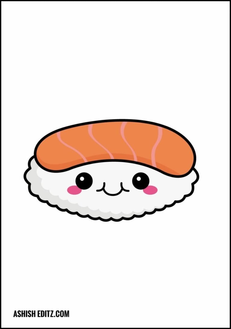 How To Draw - Cute Sushi step by step Tutorial