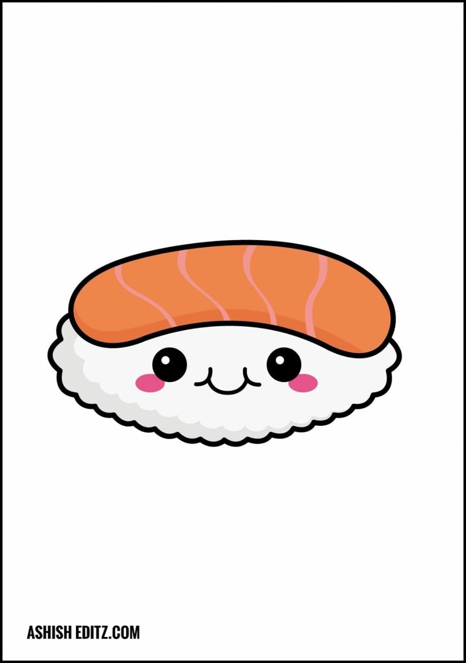 adorable and simple to draw kawaii sushi doodles  Cute food drawings  Kawaii drawings Sushi drawing