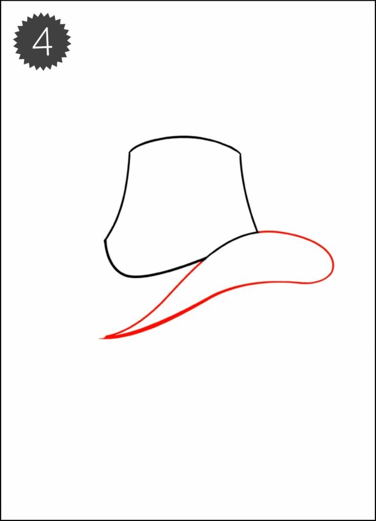 simple cowboy hat drawing