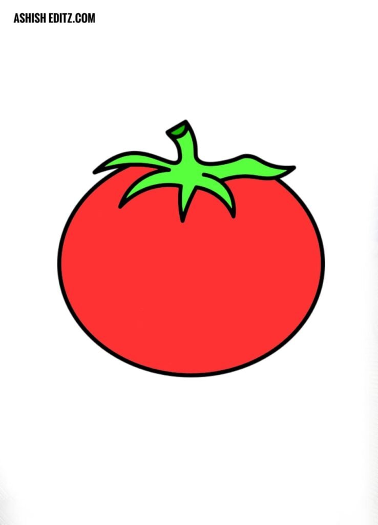 Teaching Material Coloring - Tomato Graphic by Heraz Studio · Creative  Fabrica