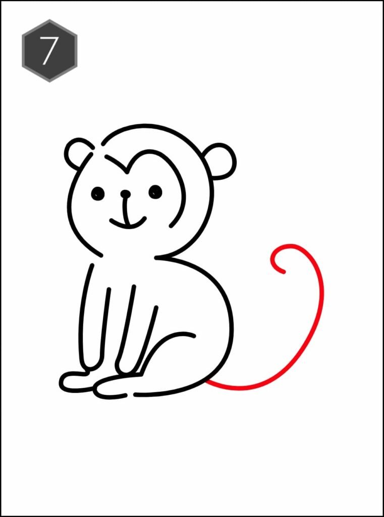 Drawing Monkey Sketch little monkey mammal pencil png  PNGEgg