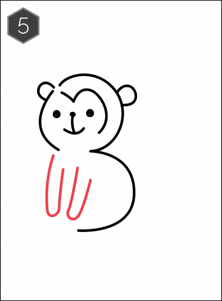 draw-the-front-legs-of-the-monkey