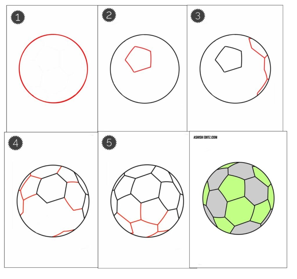 How to Draw a Football - Easy Drawing Tutorial For Kids | Drawing tutorial  easy, Drawing tutorials for kids, Easy drawings