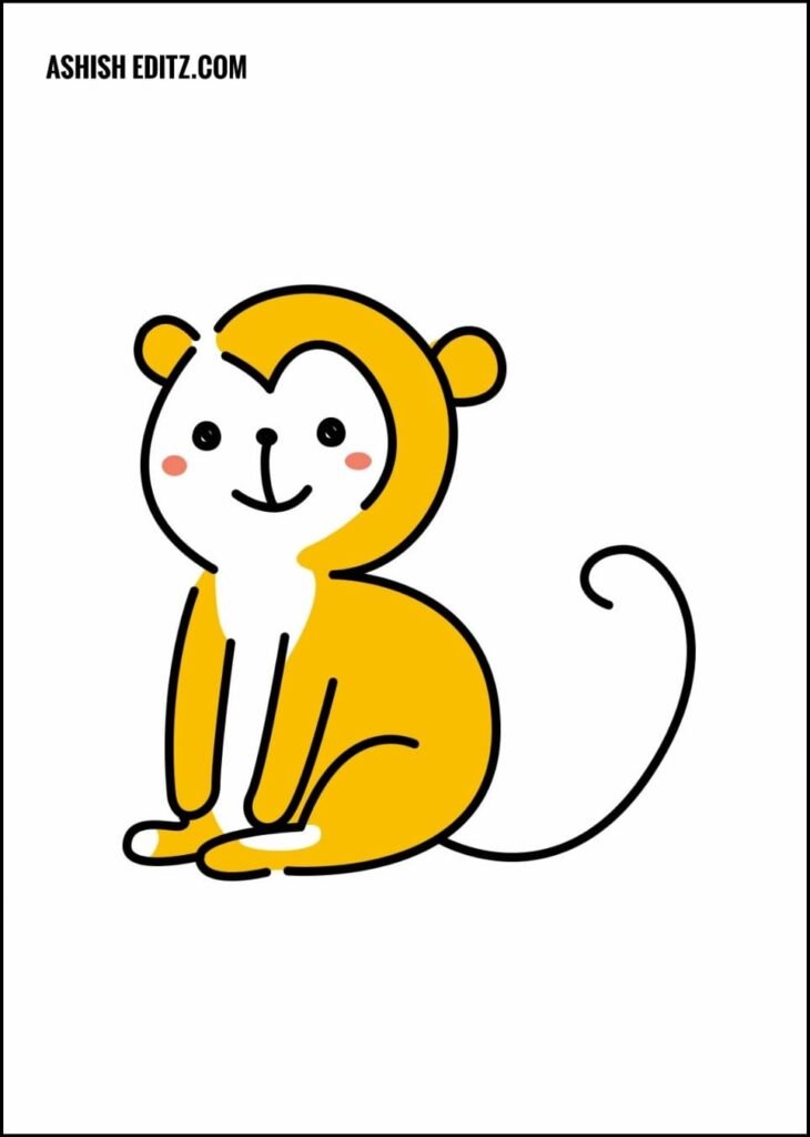 Monkey Colour Drawing HD Wallpaper | Animal coloring pages, Monkey coloring  pages, Coloring pages for kids