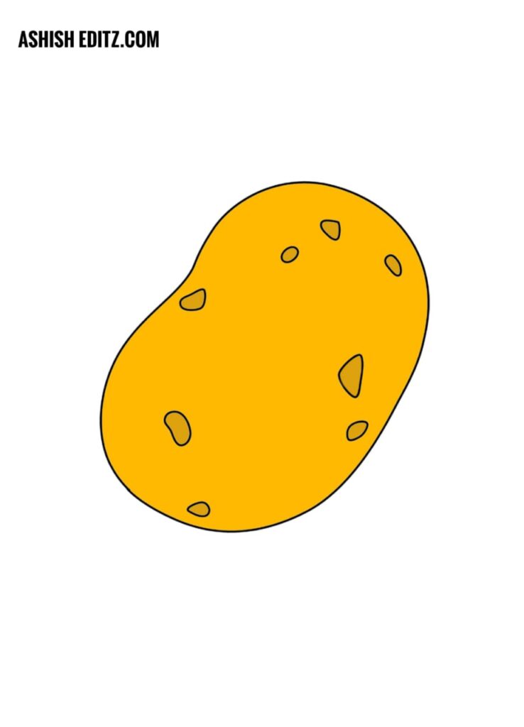 potato drawing