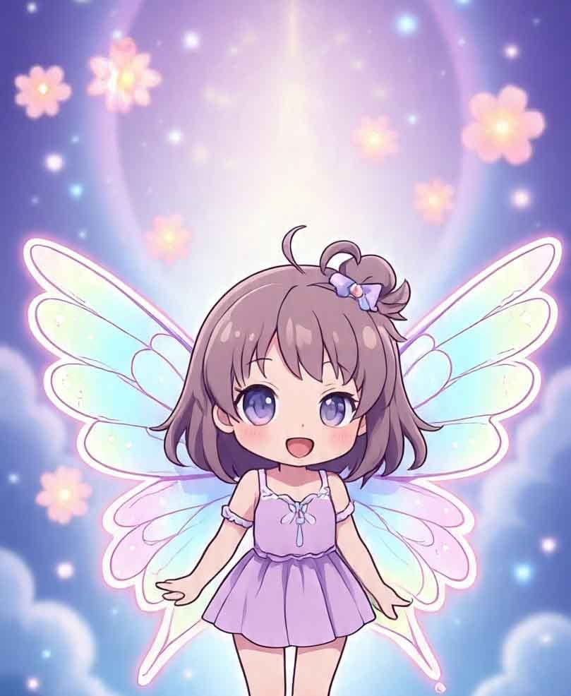 Cute animated girl pic