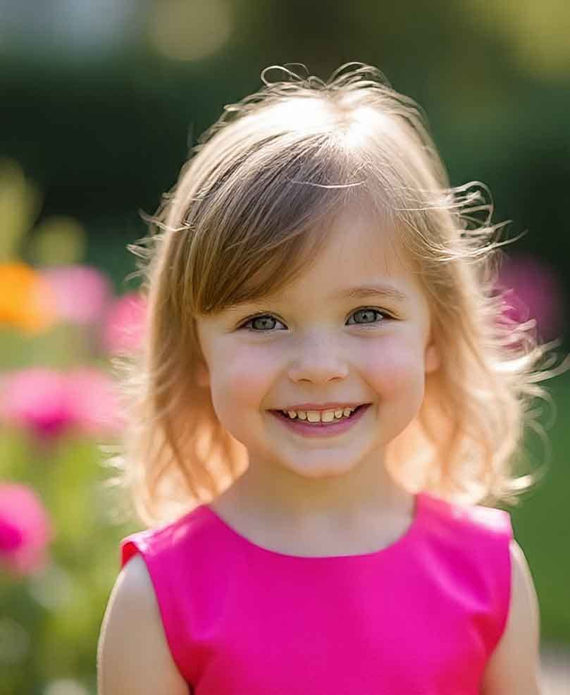 Elegant cartoon girl photo