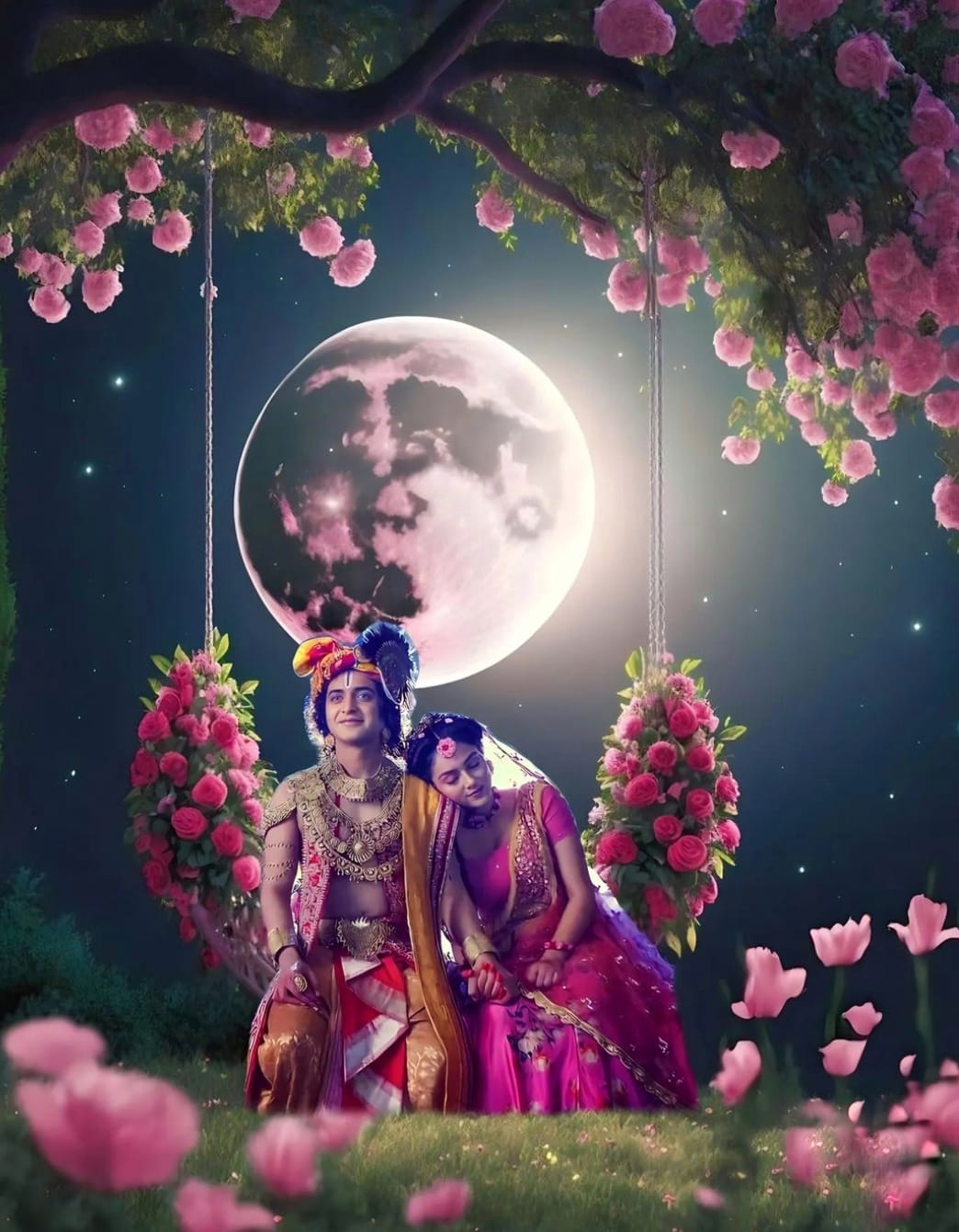 cute radha krishna images 2023