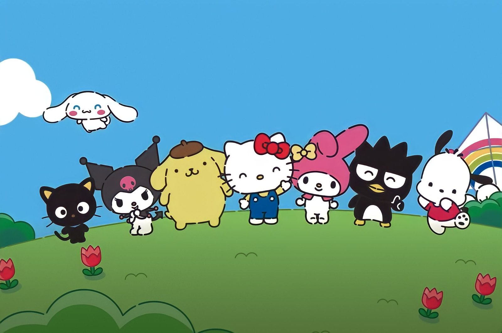 Kuromi Wallpaper 4K, Cartoon, Hello Kitty