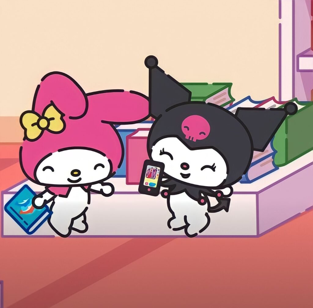 my melody and kuromi wallpaper 4k