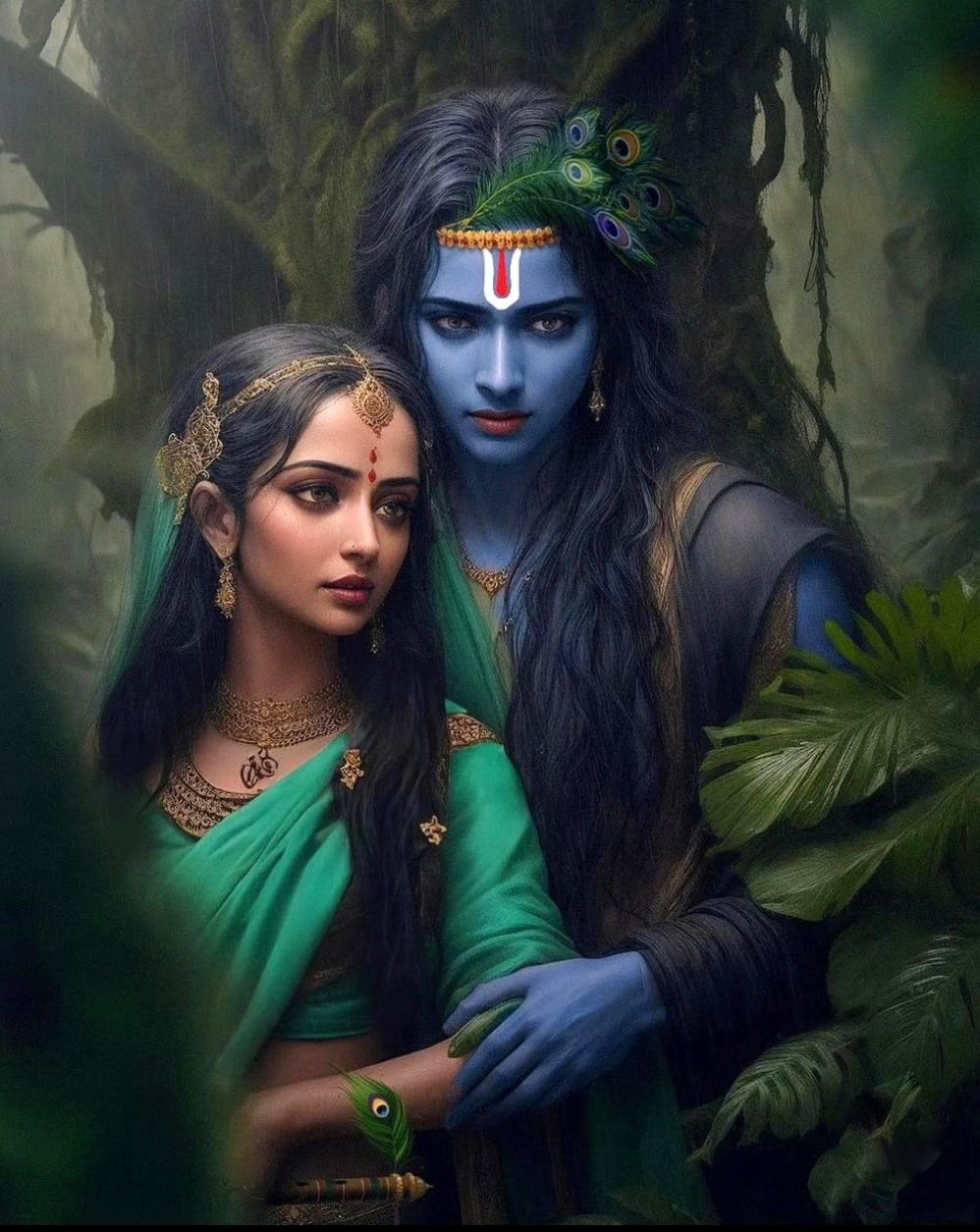 romantic radha krishna images hd