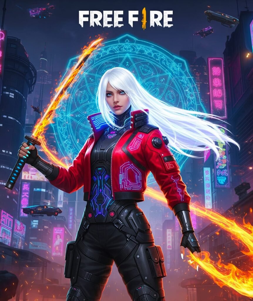 Colorful Free Fire girl