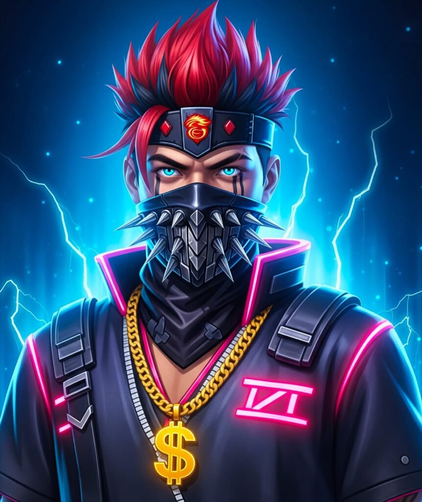 Free Fire glowing avatar