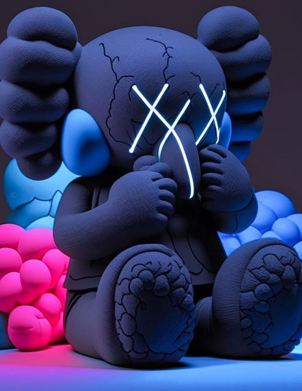 Kaws x Supreme, art, boxing, HD phone wallpaper