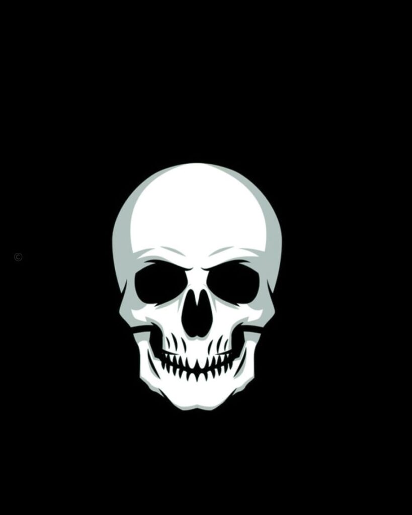 black skull wallpaper HD