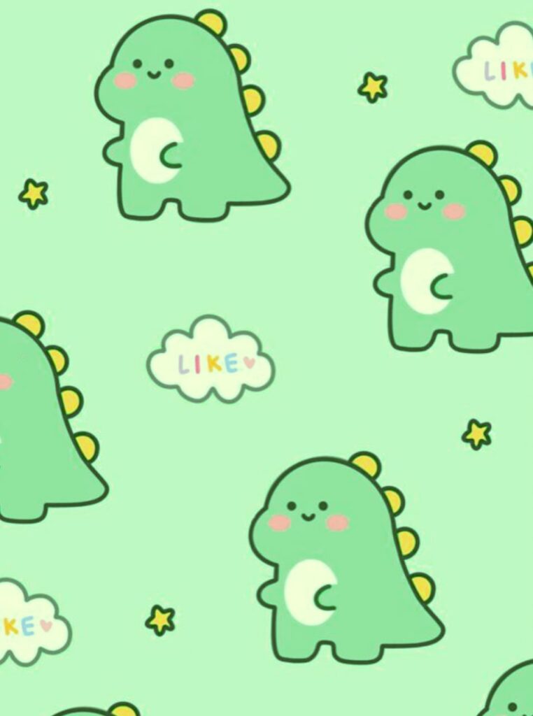 cute dino wallpaper aesthetic