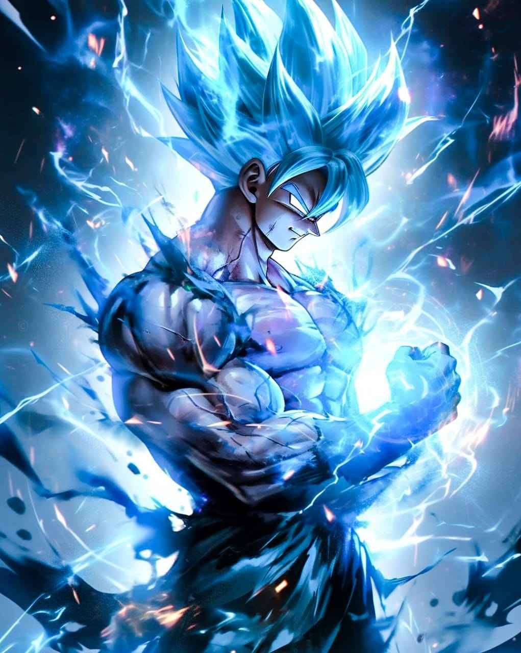 Goku Powering Up Wallpapers