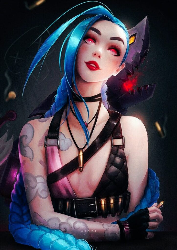 jinx arcane wallpaper desktop