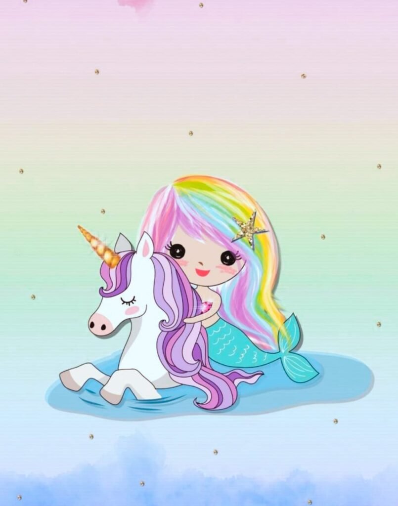 sparkle glitter unicorn wallpaper