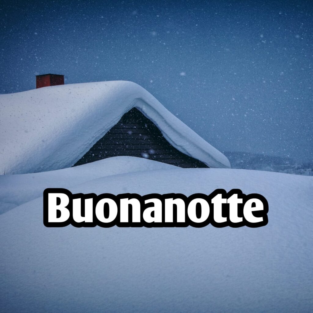 buonanotte invernale vintage