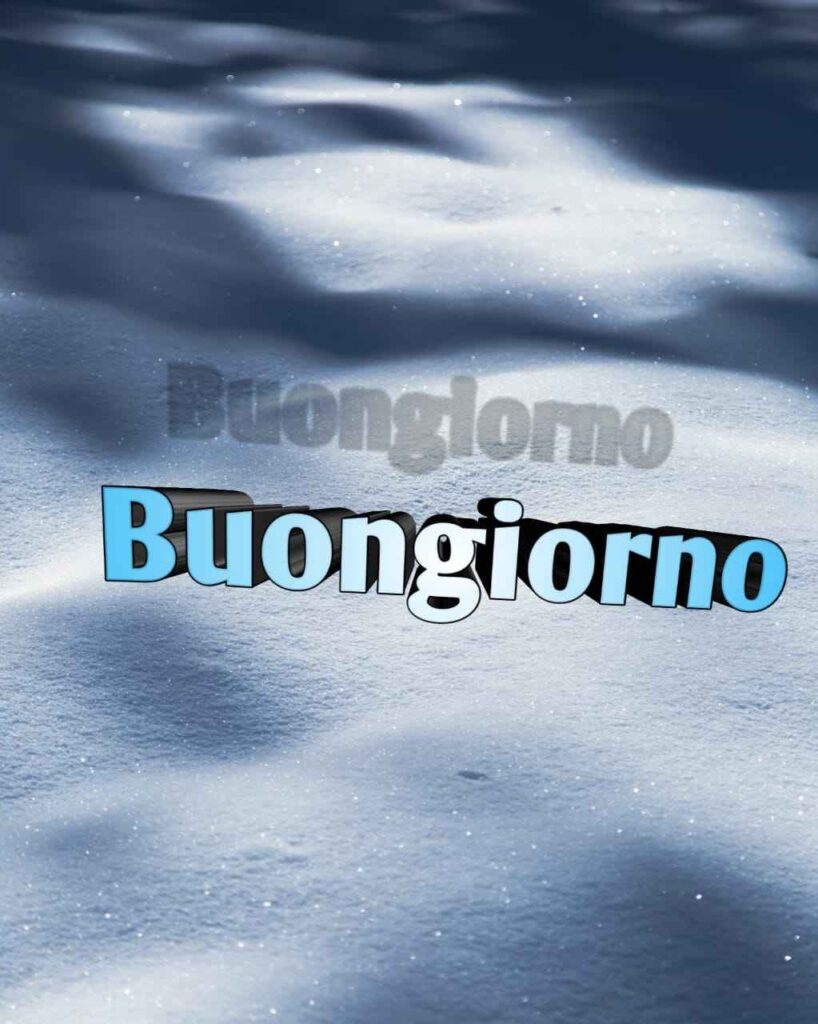 buongiorno invernale 3D