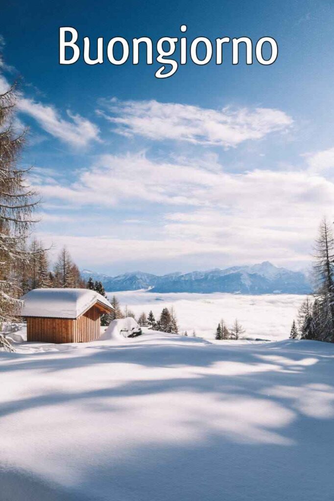 buongiorno invernale freddo