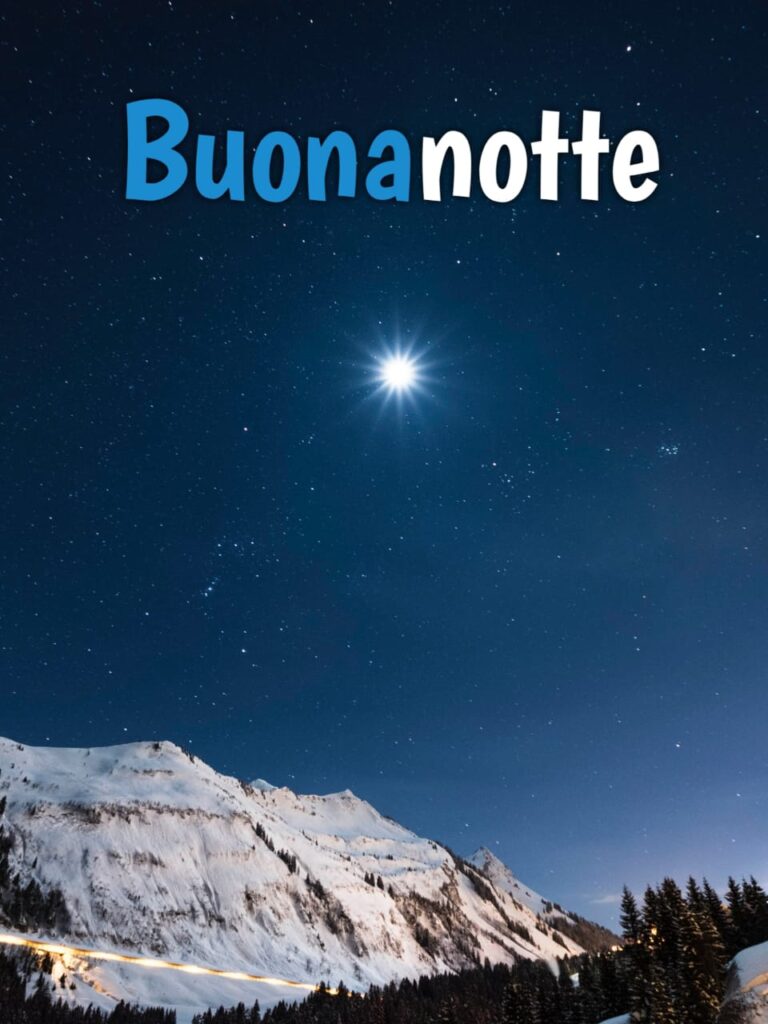 immagini buonanotte invernale