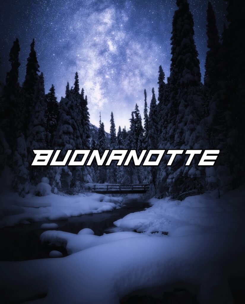 immagini di buonanotte invernale