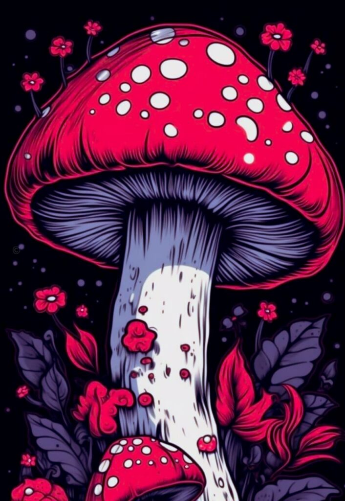 mushroom wallpaper for home