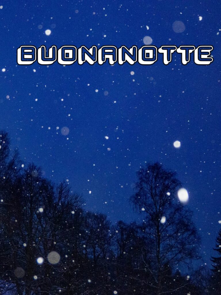 originale buonanotte invernale