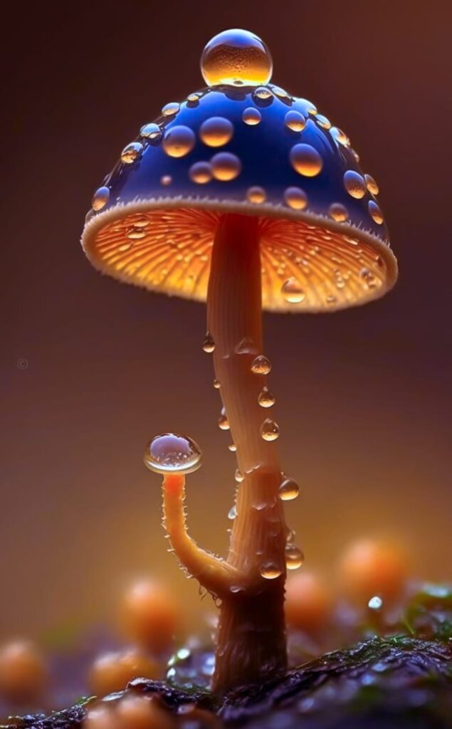 preppy mushroom wallpaper