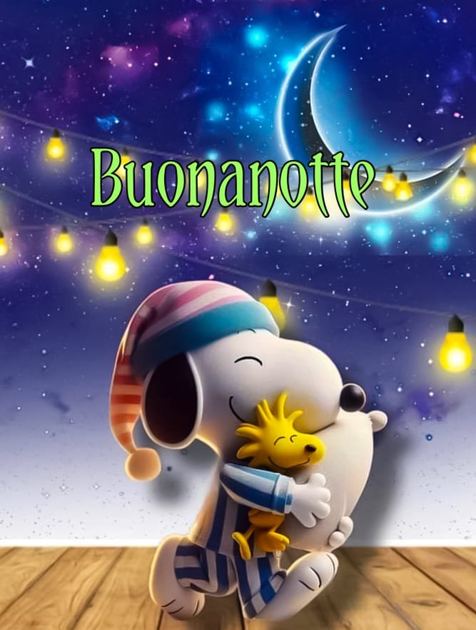 Che la luce della luna e lo sfarfallio delle stelle vi diano pace. Buona notte