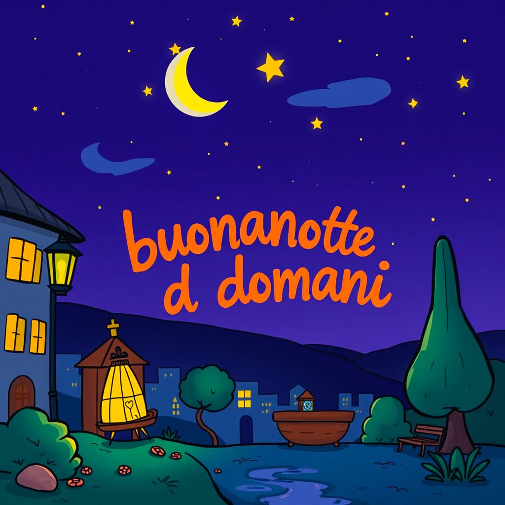 buonanotte amica a domani​